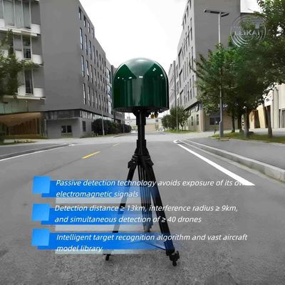9 KM Störradius 13 KM Erfassungsreichweite Passive Spektrumserkennung Anti-Drohnen-System KI-Erkennung